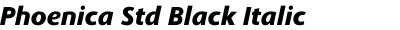 Phoenica Std Black Italic